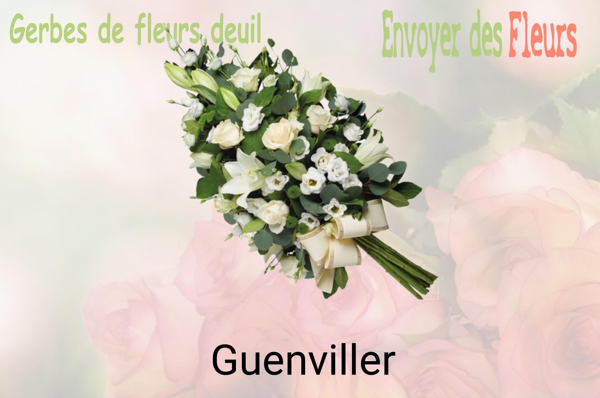 Gerbe de fleurs de deuil livrée à Guenviller